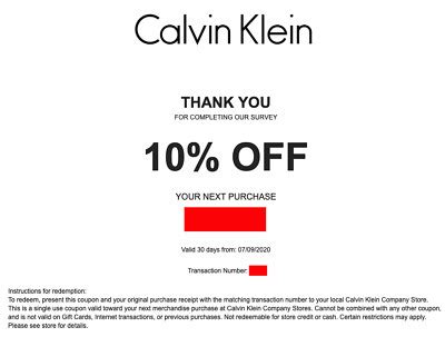 calvin klein 10 off.